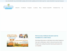 Tablet Screenshot of carpediempreschool.com